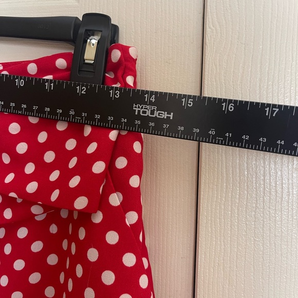 Disney Minnie Mouse LC Lauren Conrad Red White Polka Dot Bow Shorts Size XS - Picture 8 of 9